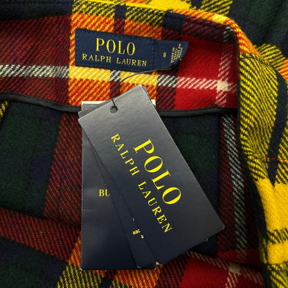 POLObyRalphLauren ポロラルフローレン 211843300001 マルチカラー ウール チェック ラップスカート スカート