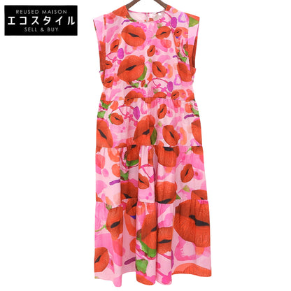 Desigual デシグアル 美品 M. Christian Lacroix リップモチーフ ワンピース レディース ピンク XL ワンピース