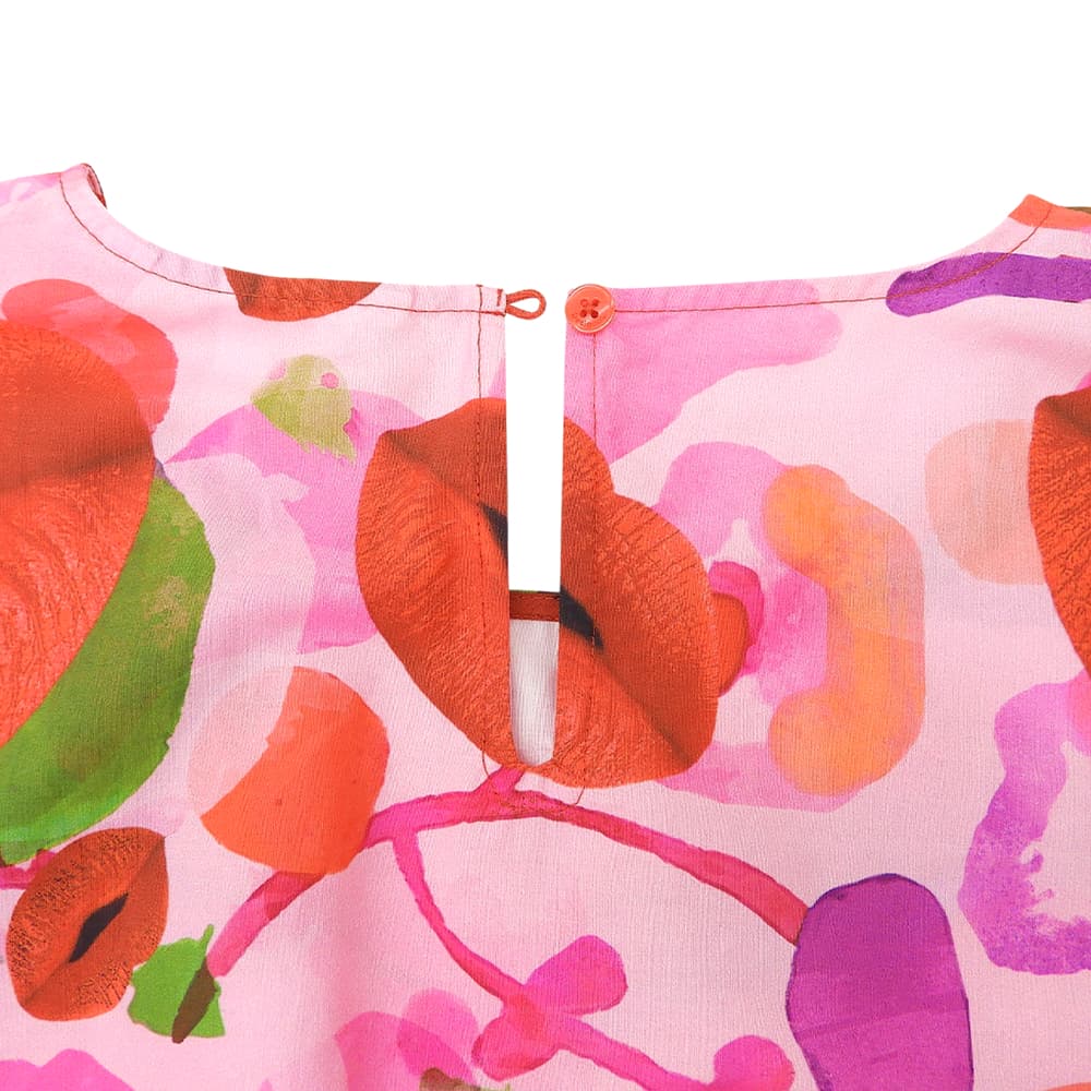 Desigual デシグアル 美品 M. Christian Lacroix リップモチーフ ワンピース レディース ピンク XL ワンピース