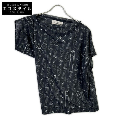 VivienneWestwood ヴィヴィアンウエストウッド 1504000A-J0071-GO ブラック HEBO TOP セーフティピン ブラウス トップス