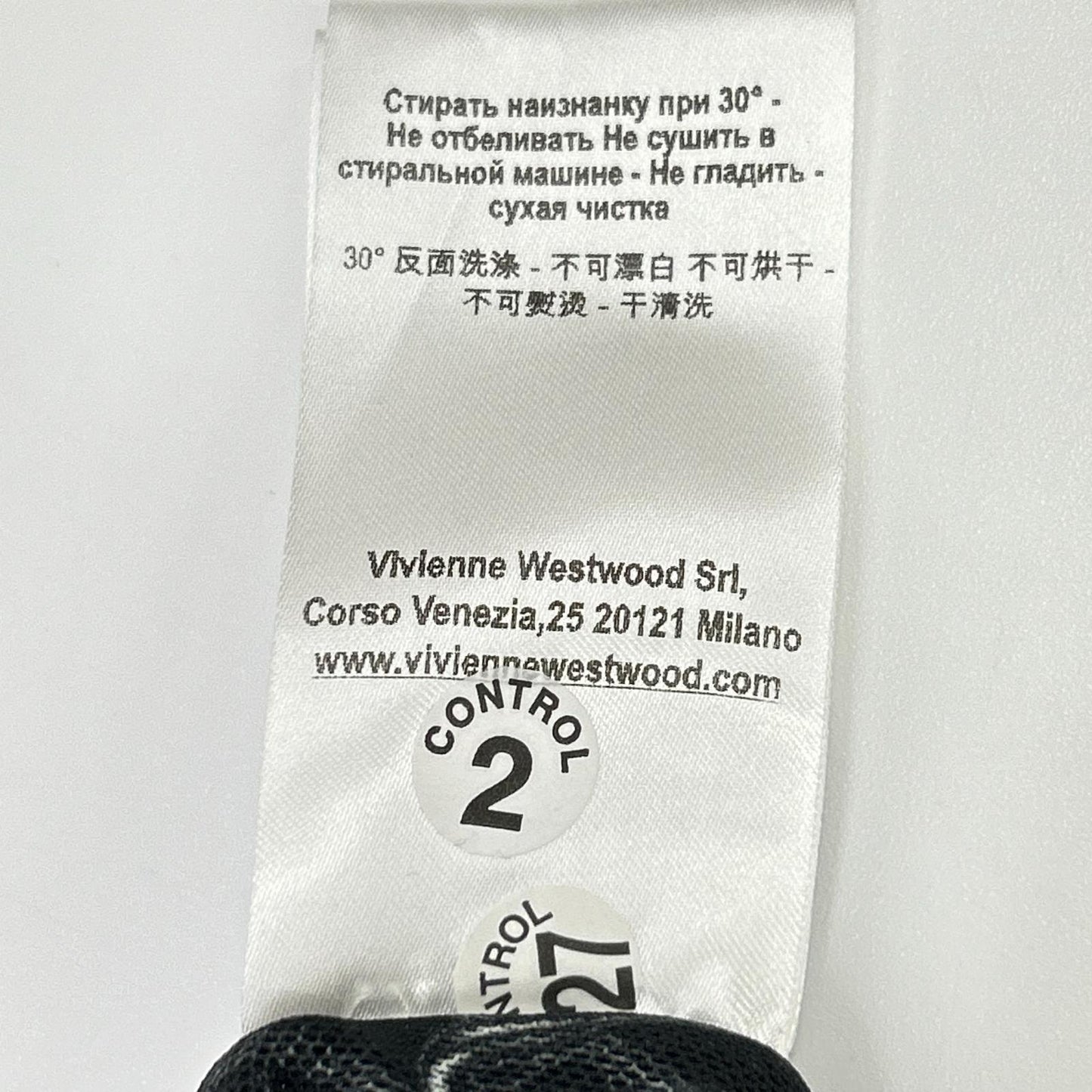 VivienneWestwood ヴィヴィアンウエストウッド 1504000A-J0071-GO ブラック HEBO TOP セーフティピン ブラウス トップス