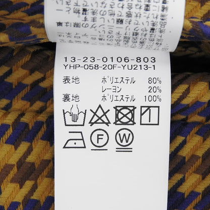 BEAMSHEART ビームスハート 美品 ハウンドトゥース スラックス ボトムス レディース キャメル×パープル 0 ボトムス