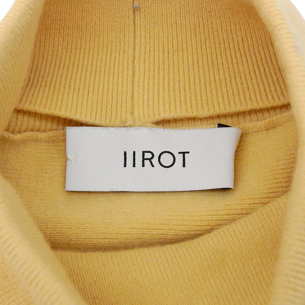 IIROT イロット クロップドニット トップス レディース ウール ベージュ F 020-022-KT36 トップス