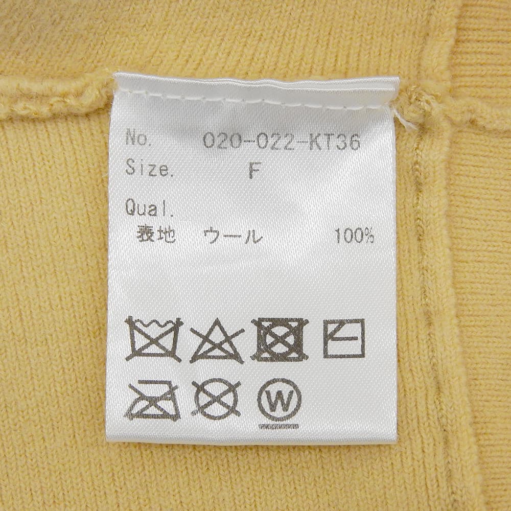 IIROT イロット クロップドニット トップス レディース ウール ベージュ F 020-022-KT36 トップス
