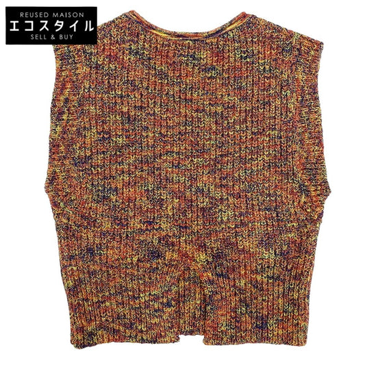 MAISON SPECIAL メゾンスペシャル 美品 ニットベスト レディース オレンジ系マルチカラー FREE 21211365401 ベスト