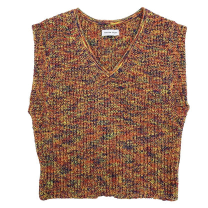 MAISON SPECIAL メゾンスペシャル 美品 ニットベスト レディース オレンジ系マルチカラー FREE 21211365401 ベスト