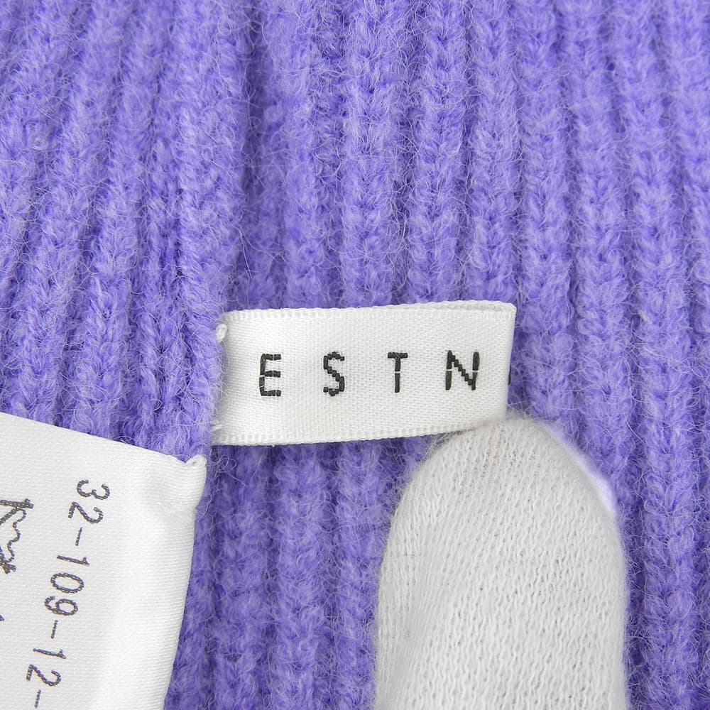 ESTNATION エストネーション 美品 カットデザイン クロップド プルオーバ ニット トップス レディース パープル F トップス
