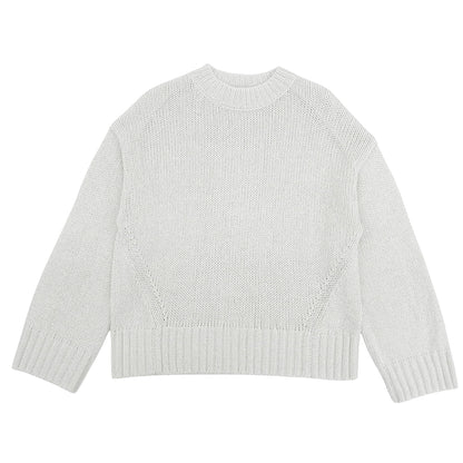 UNITED ARROWS ユナイテッドアローズ 美品 ラメ クルーネック ニット トップス レディース ホワイト 1513-699-4463 トップス