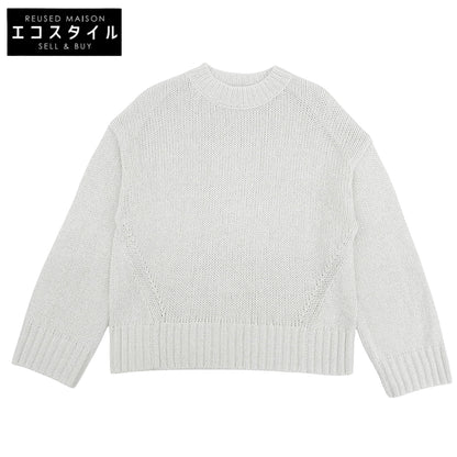 UNITED ARROWS ユナイテッドアローズ 美品 ラメ クルーネック ニット トップス レディース ホワイト 1513-699-4463 トップス