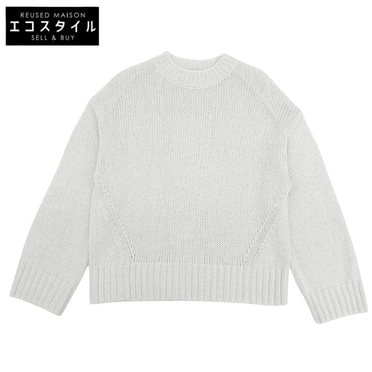 UNITED ARROWS ユナイテッドアローズ 美品 ラメ クルーネック ニット トップス レディース ホワイト 1513-699-4463 トップス