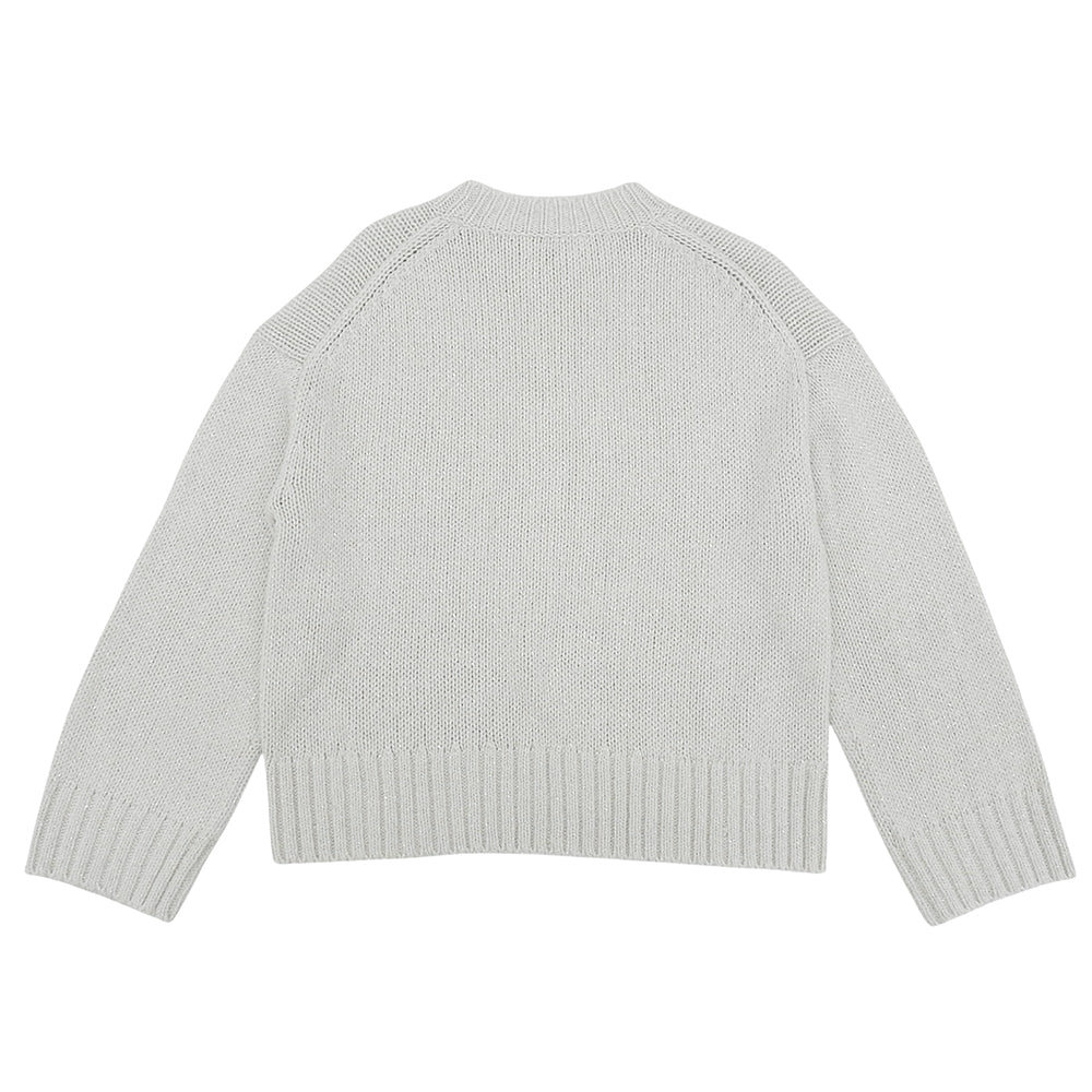 UNITED ARROWS ユナイテッドアローズ 美品 ラメ クルーネック ニット トップス レディース ホワイト 1513-699-4463 トップス