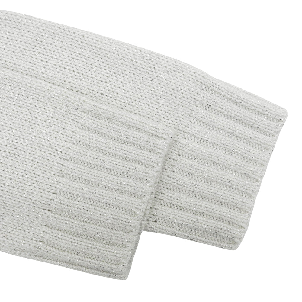 UNITED ARROWS ユナイテッドアローズ 美品 ラメ クルーネック ニット トップス レディース ホワイト 1513-699-4463 トップス