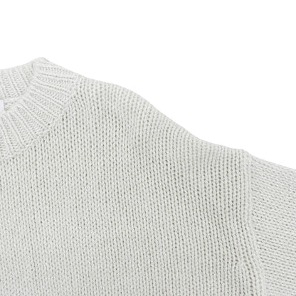 UNITED ARROWS ユナイテッドアローズ 美品 ラメ クルーネック ニット トップス レディース ホワイト 1513-699-4463 トップス