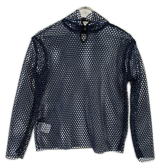 MAISON SPECIAL メゾンスペシャル 21212315107 ブラック×ブルー メッシュハイネックTシャツ トップス