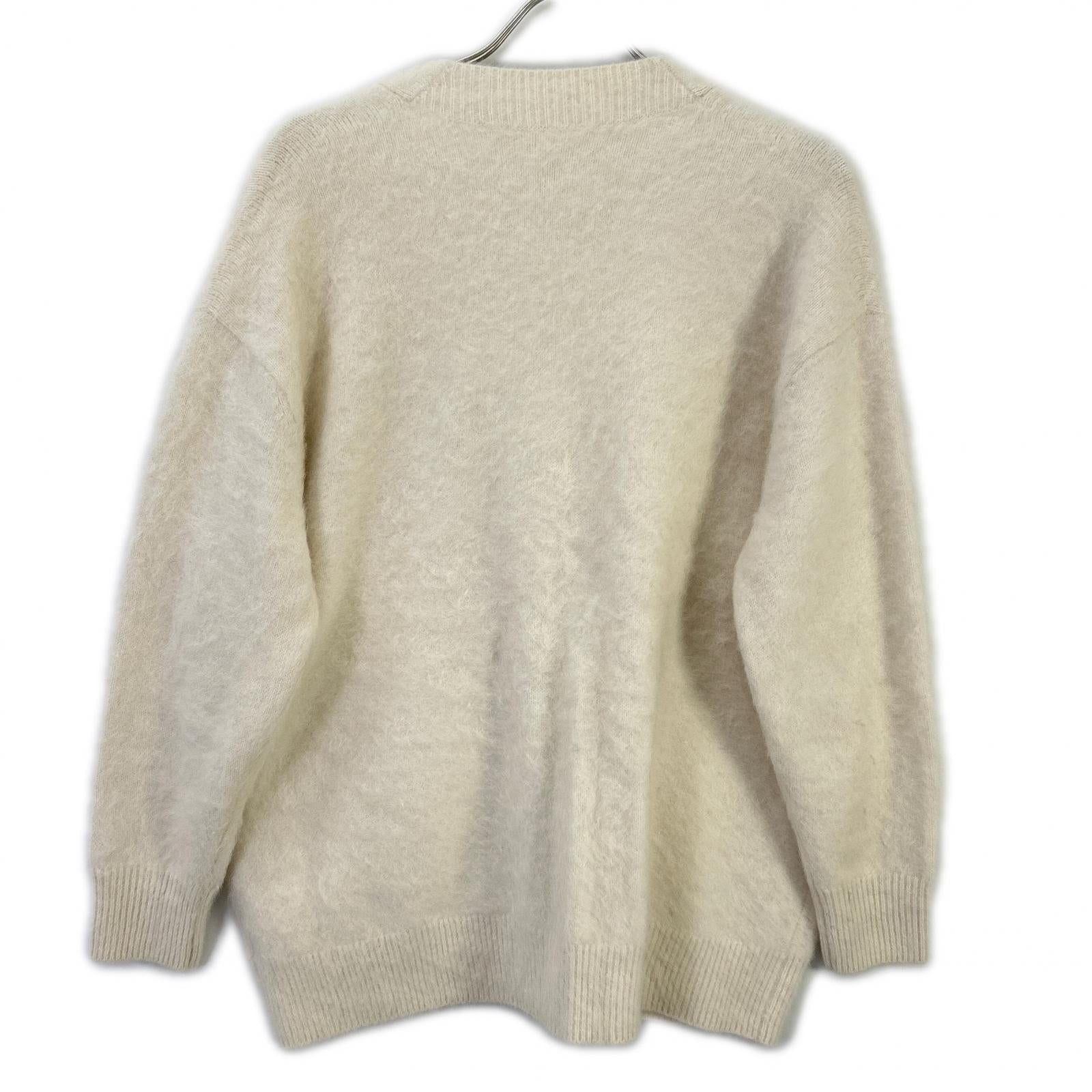 UNITED ARROWS ユナイテッドアローズ ホワイト フォックスカシミヤ ポケット カーディガン トップス