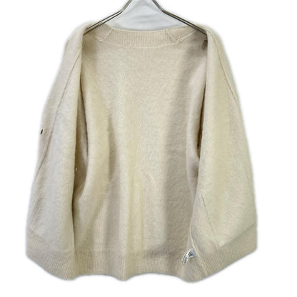 UNITED ARROWS ユナイテッドアローズ ホワイト フォックスカシミヤ ポケット カーディガン トップス