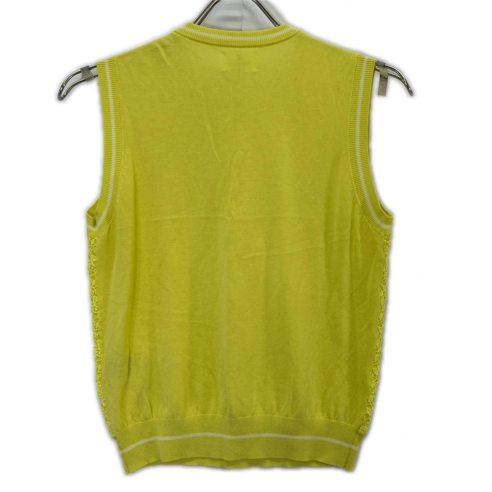 LANVIN en Bleu Lanvin en Bleu 3146832 Yellow Knit & lace cardigan ensemble top