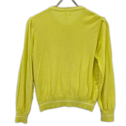 LANVIN en Bleu Lanvin en Bleu 3146832 Yellow Knit & lace cardigan ensemble top