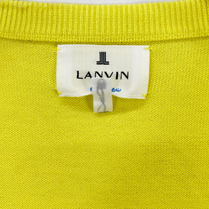 LANVIN en Bleu ランバンオンブルー 3146832 イエロー ニット&レース カーディガン アンサンブル トップス
