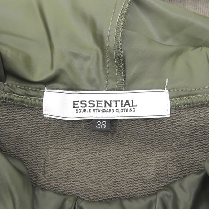 ESSENTIAL エッセンシャル 美品 タフタ ドッキングワンピース レディース ブラウン系×カーキ 38 2501-172-233B ワンピース