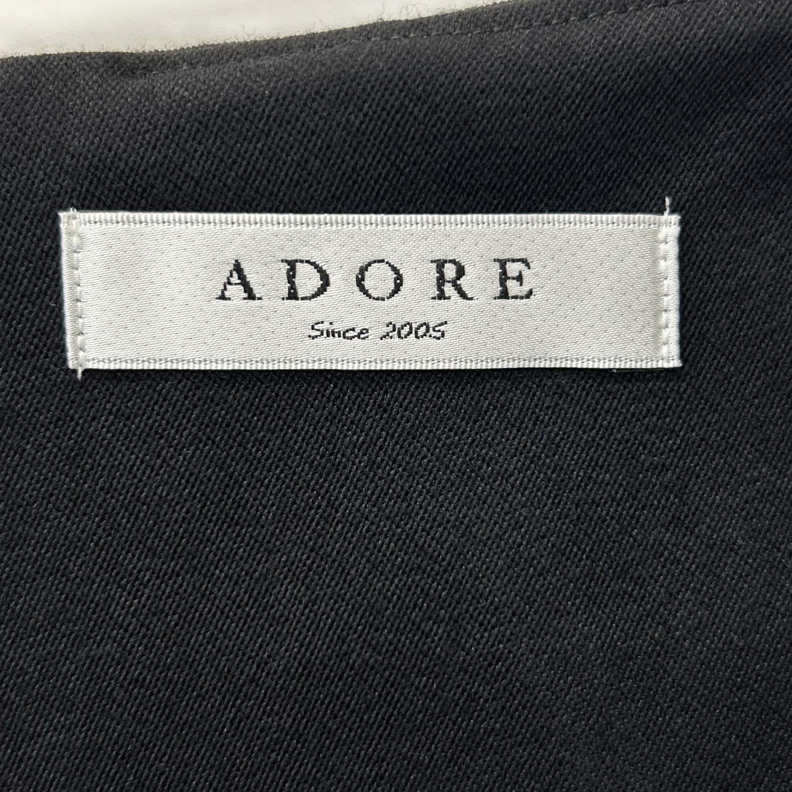 ADORE アドーア ブラック 531-6210808 Vネック プルオーバージャケット ジャケット