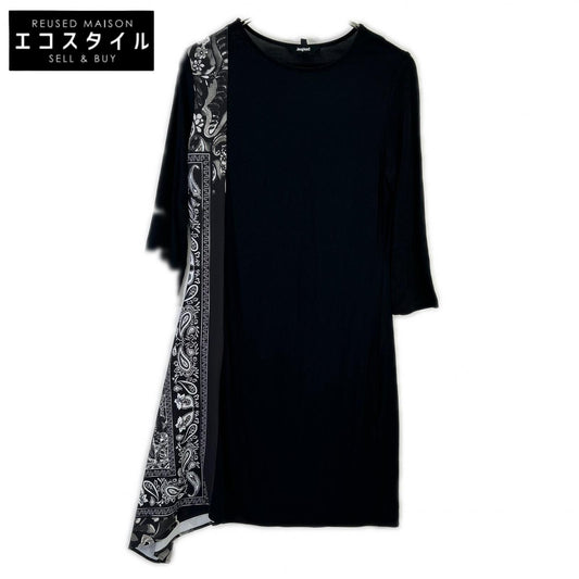 Desigual Desigual Black Bandana-pattern casual dress one-piece