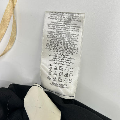 BCBGMAXAZRIA ビーシービージーマックスアズリア ブラック WQR64D39 レイシーレースブロックケープドレス ワンピース