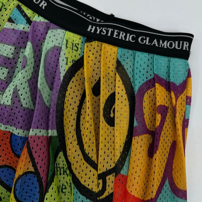 HYSTERIC GLAMOUR ヒステリックグラマー マルチカラー 01202NK01 SUMMER OF 70s柄 ランダムプリーツスカート スカート