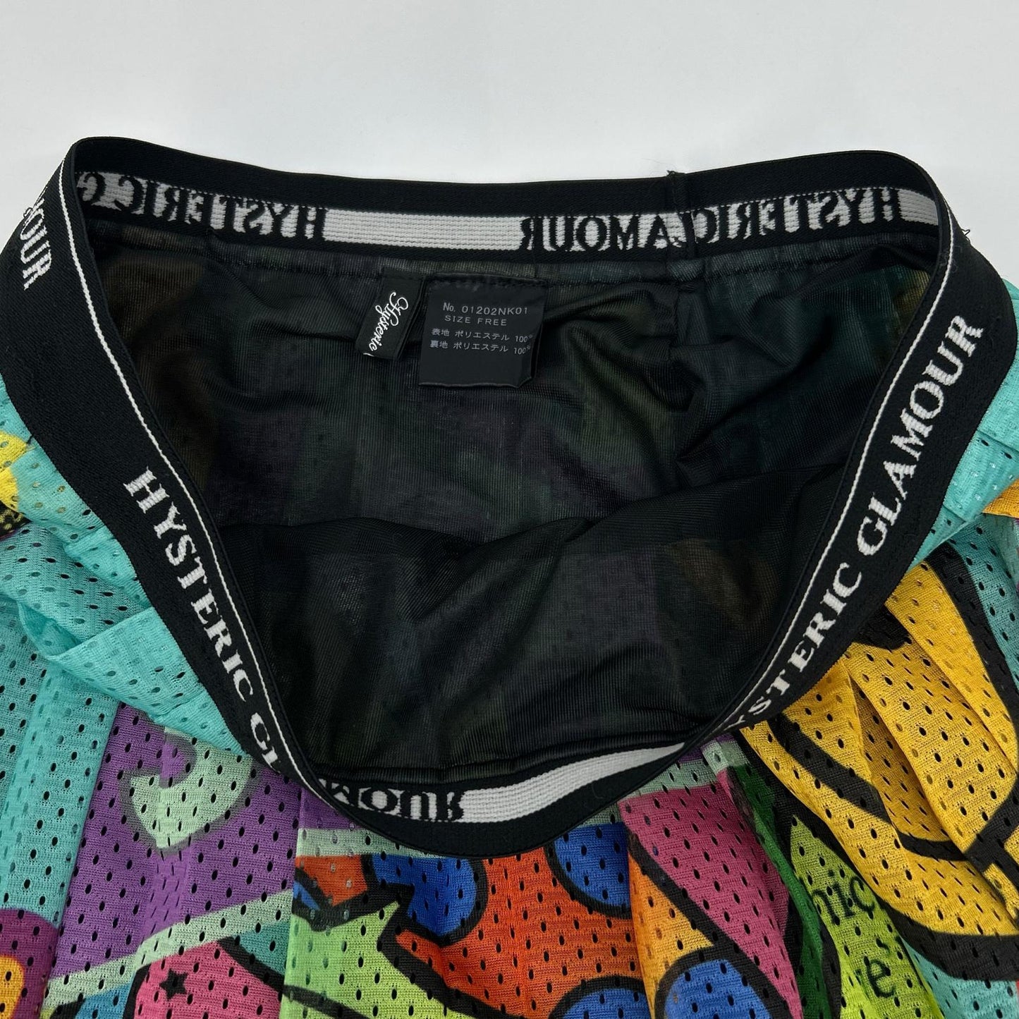 HYSTERIC GLAMOUR ヒステリックグラマー マルチカラー 01202NK01 SUMMER OF 70s柄 ランダムプリーツスカート スカート