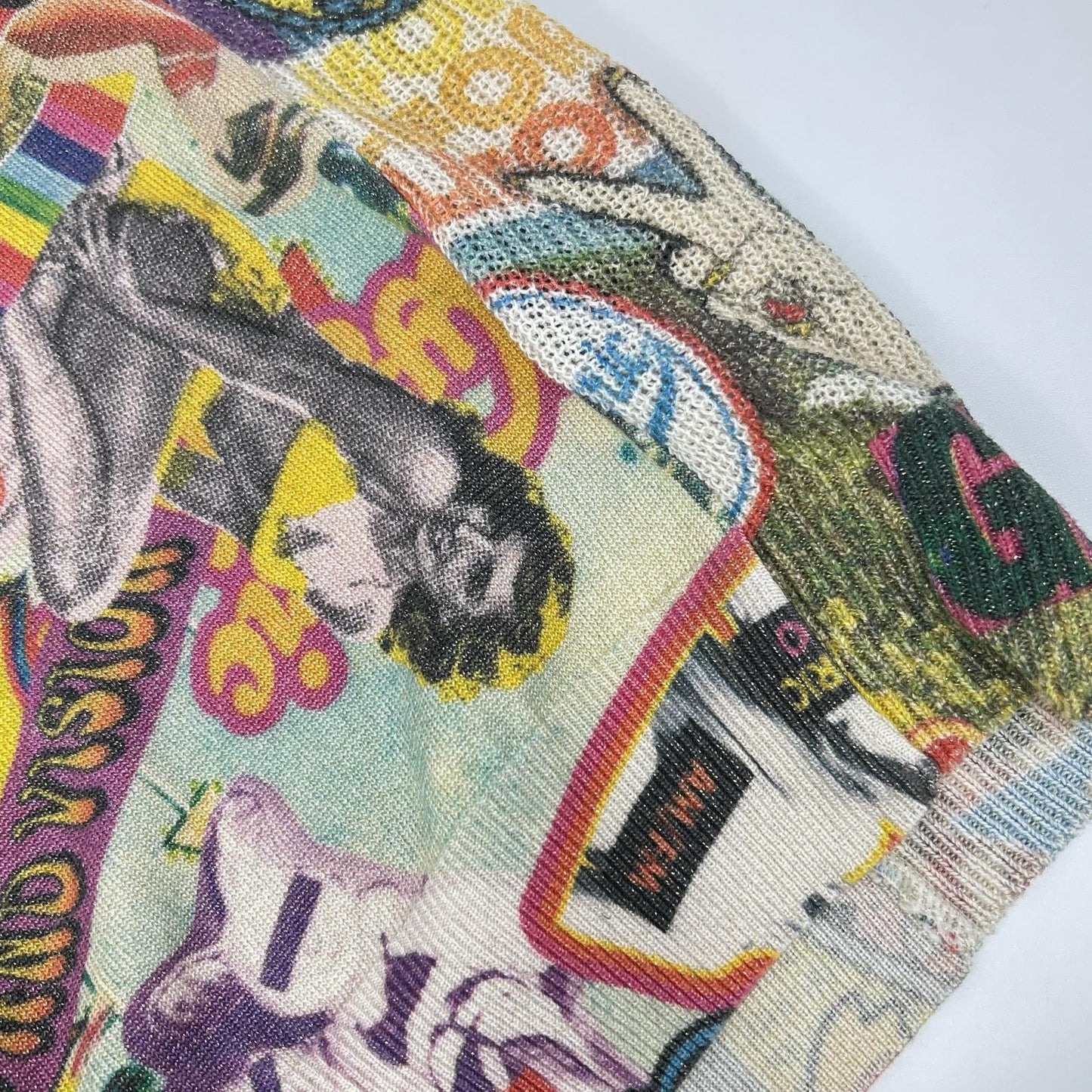 HYSTERIC GLAMOUR ヒステリックグラマー マルチカラー 01202NS02 SUMMER OF 70s柄 ラメプルオーバー トップス
