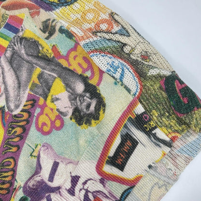 HYSTERIC GLAMOUR ヒステリックグラマー マルチカラー 01202NS02 SUMMER OF 70s柄 ラメプルオーバー トップス