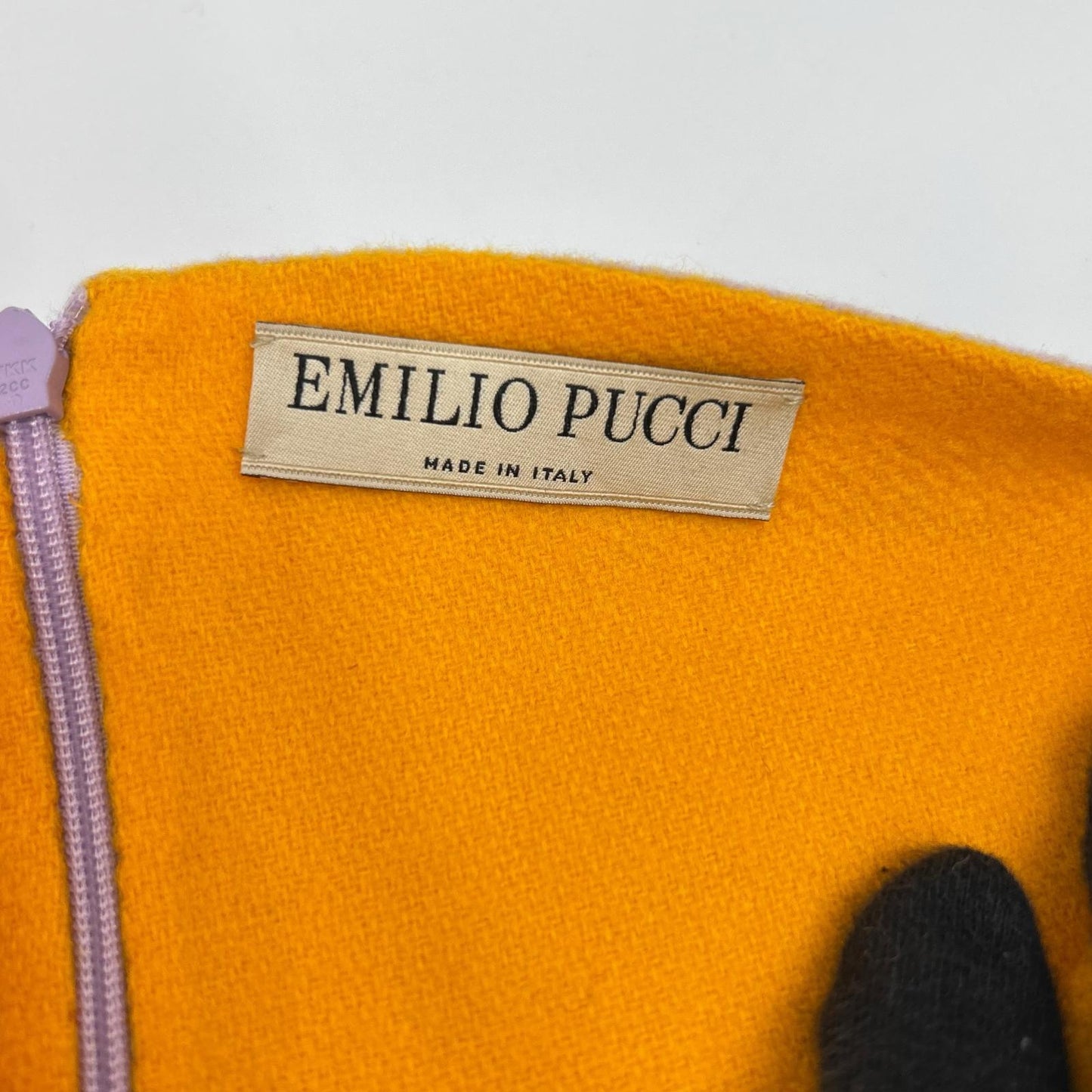 EMILIO PUCCI エミリオプッチ パープル 2ERM01 ウール Vネックプルオーバーシャツ スカートセットアップ スーツ セットアップ