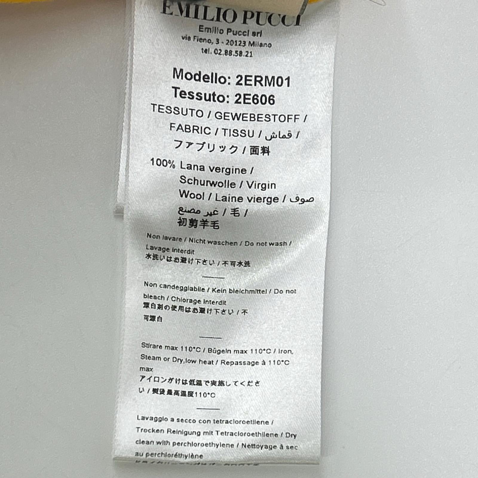 EMILIO PUCCI エミリオプッチ パープル 2ERM01 ウール Vネックプルオーバーシャツ スカートセットアップ スーツ セットアップ
