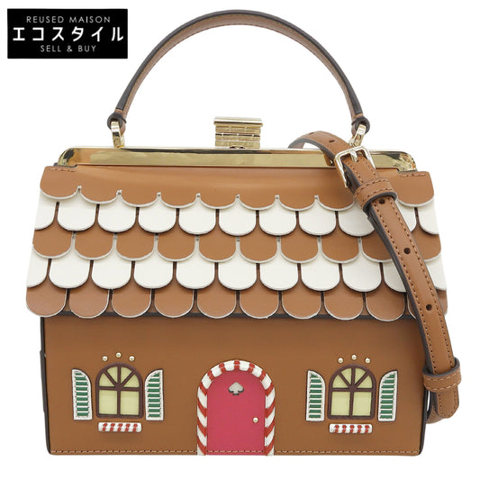 Kate spade ケイトスペード 美品 ジンジャーブレッドハウス クロスボディ ハンドバッグ レディース マーガレットブルーム ニューヨーク ハンドバッグ