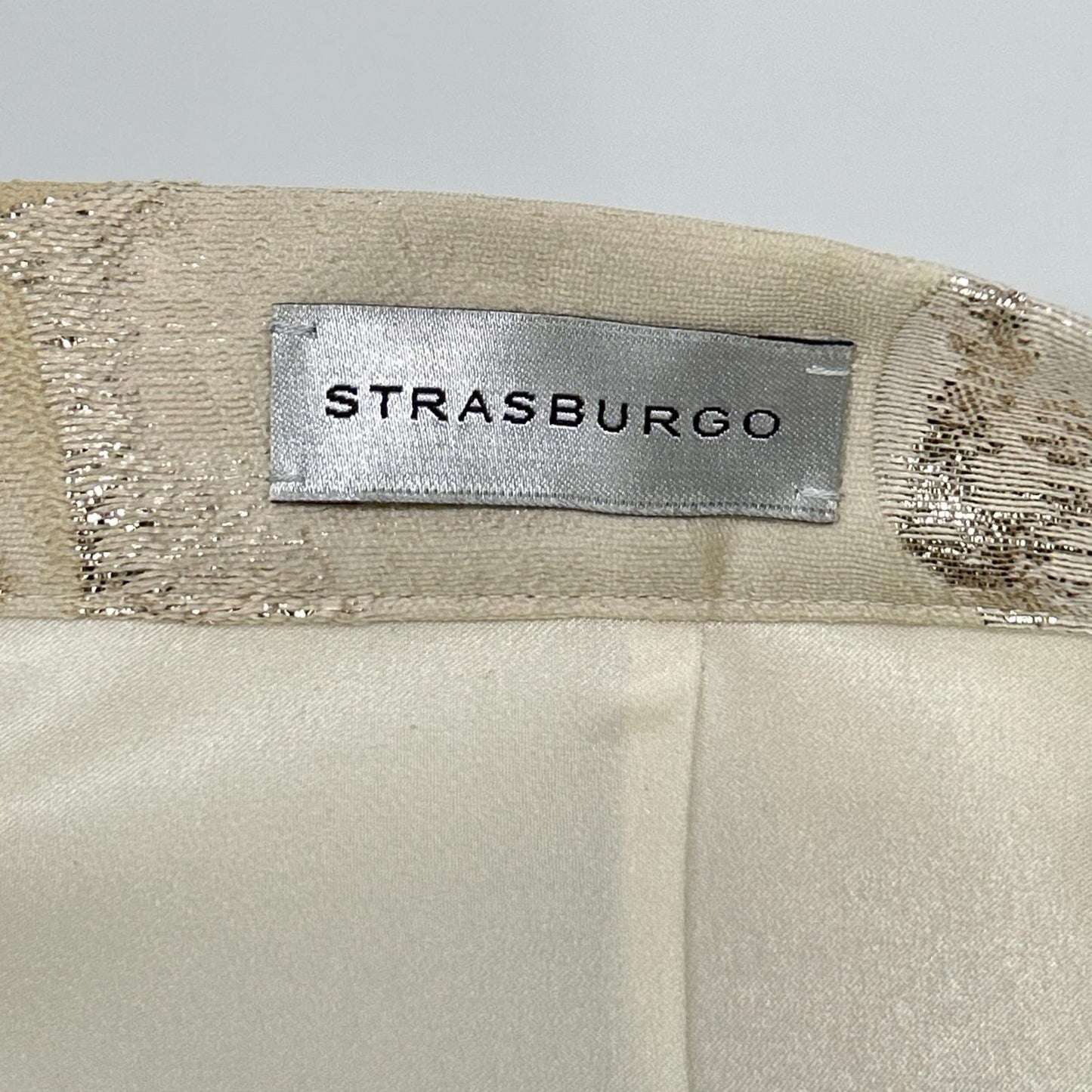 STRASBURGO ストラスブルゴ 251505 アイボリー フラワー柄ジャカードスカート ボトムス