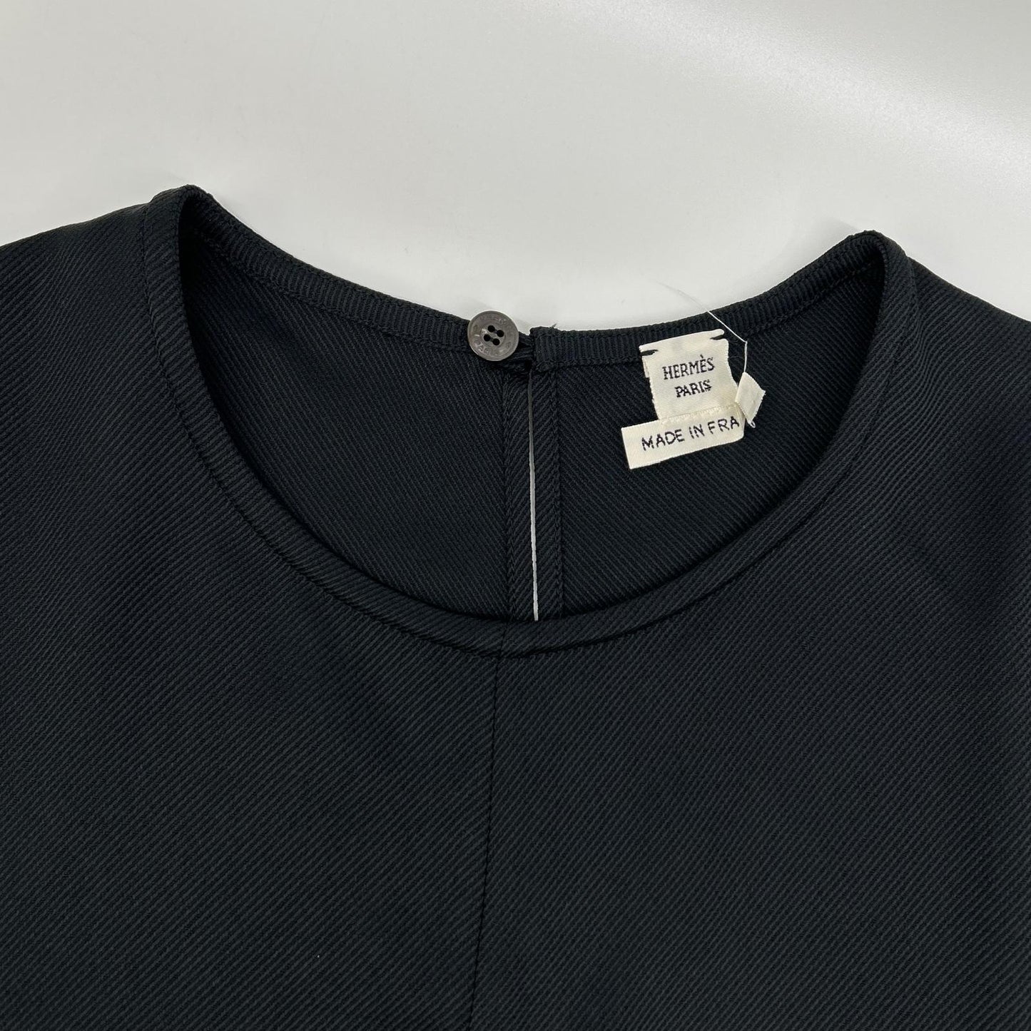 HERMES エルメス ブラック 21SS Hリフトプレート ブラウス トップス