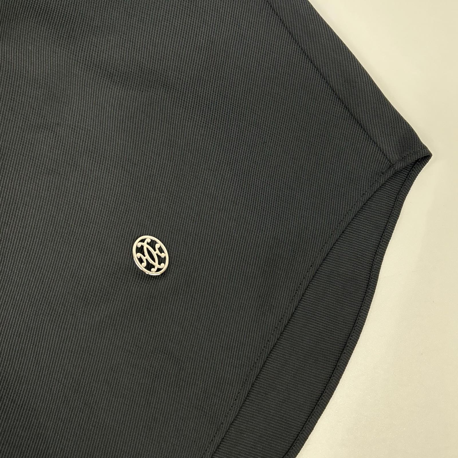 HERMES エルメス ブラック 21SS Hリフトプレート ブラウス トップス