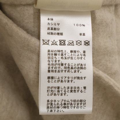 HERMES 【Excellent Condition/Official Domestic Item/23AW】3E0108DZ 100% Cashmere Belted Shawl-Collar Wrap Coat