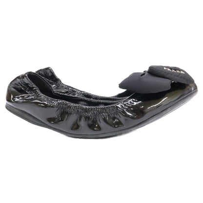 PRADA SPORT プラダスポーツ 【美品】3F5083 パテント ナイロンリボン バレエ フラットシューズ シューズ