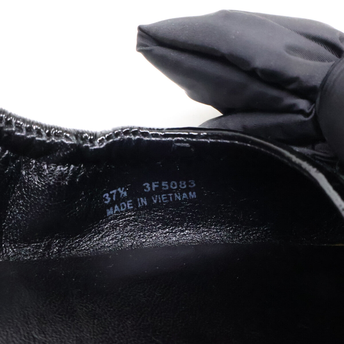 PRADA SPORT プラダスポーツ 【美品】3F5083 パテント ナイロンリボン バレエ フラットシューズ シューズ