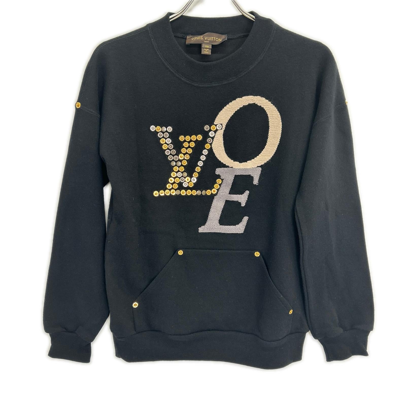 LOUIS VUITTON ルイヴィトン 072WWLTSO5WNC ビススタッズ カシミヤ混 トレーナー マーク期 トップス