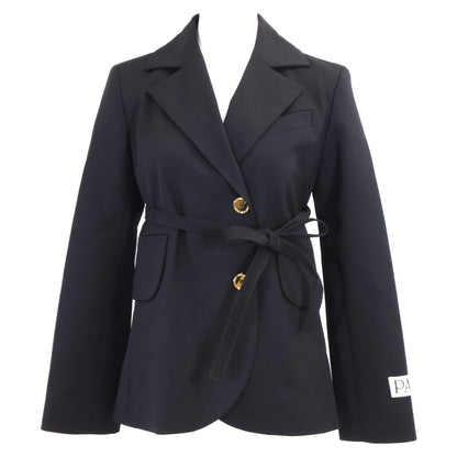 PATOU 【New】JA0540103999B Sustainable Wool-Twill Belted Jacket