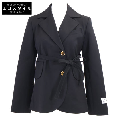 PATOU 【New】JA0540103999B Sustainable Wool-Twill Belted Jacket