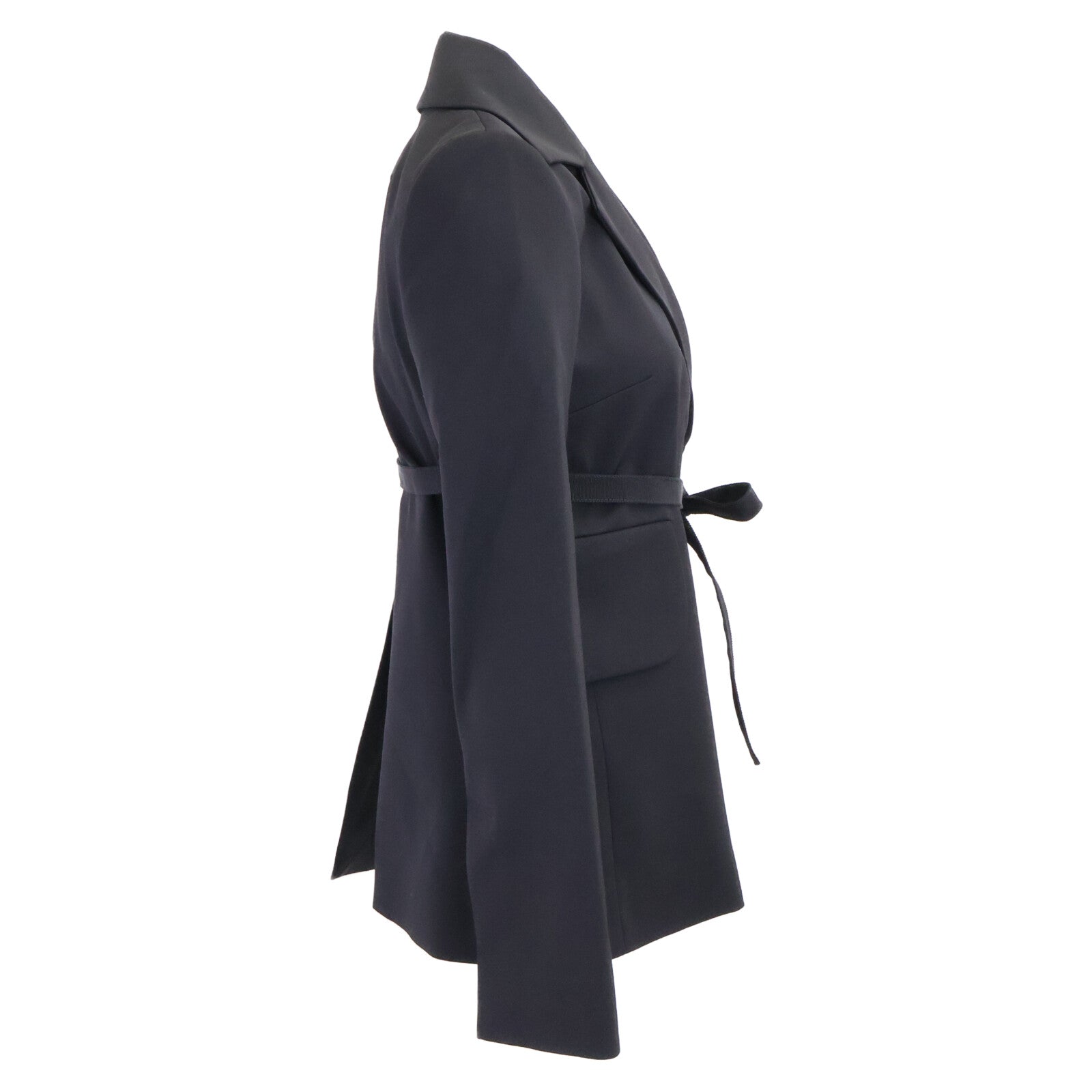 PATOU 【New】JA0540103999B Sustainable Wool-Twill Belted Jacket