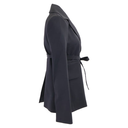 PATOU 【New】JA0540103999B Sustainable Wool-Twill Belted Jacket
