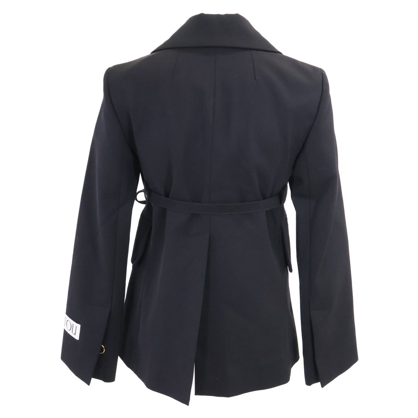 PATOU 【New】JA0540103999B Sustainable Wool-Twill Belted Jacket