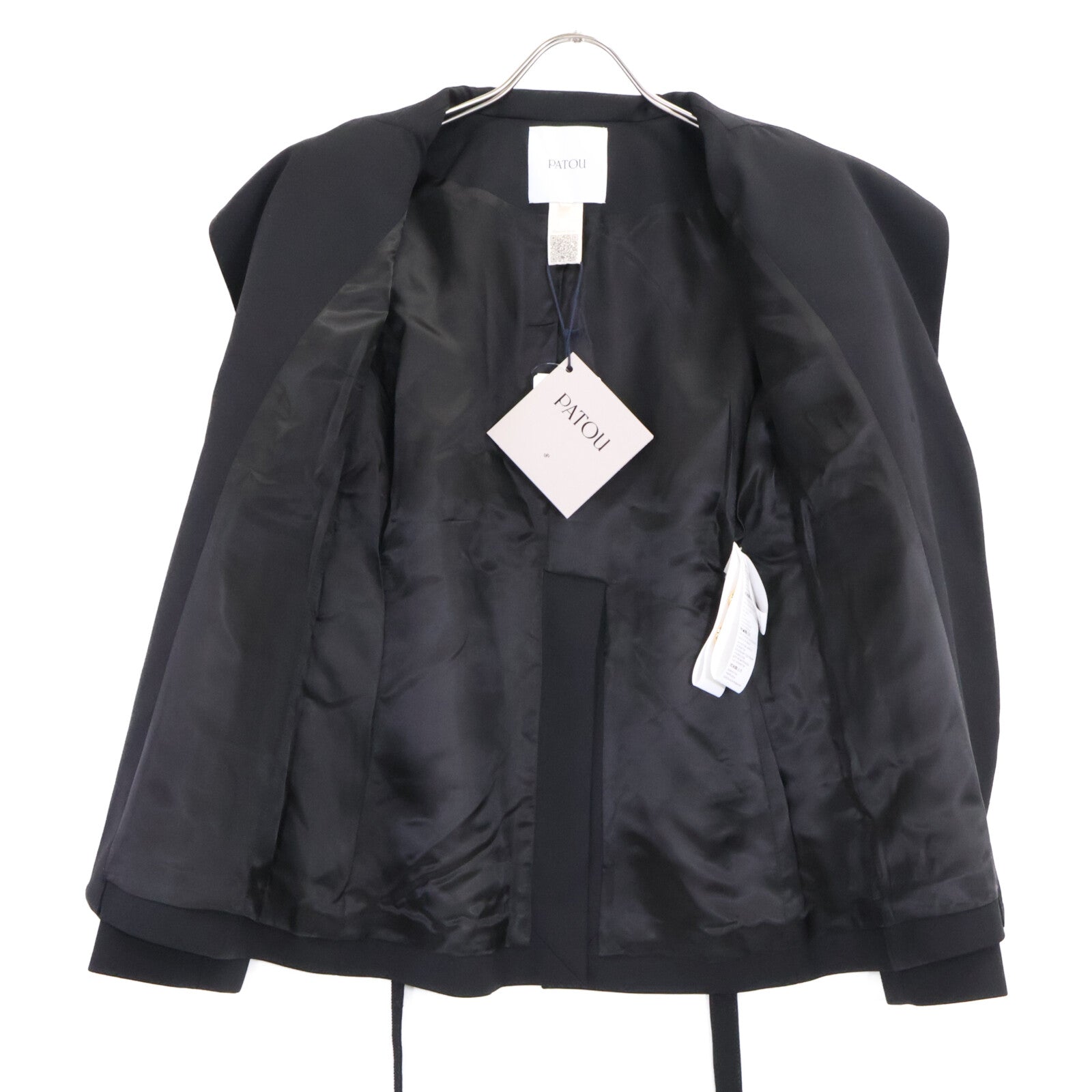 PATOU 【New】JA0540103999B Sustainable Wool-Twill Belted Jacket