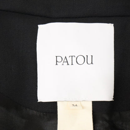 PATOU 【New】JA0540103999B Sustainable Wool-Twill Belted Jacket