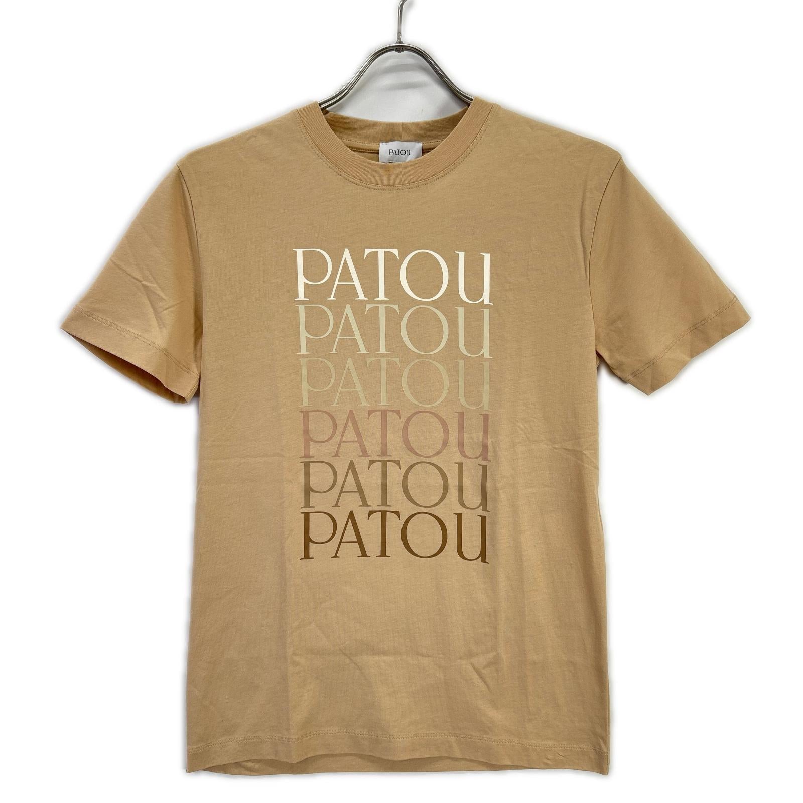 PATOU パトゥ ベージュ グラデーション ロゴ 半袖Tシャツ トップス