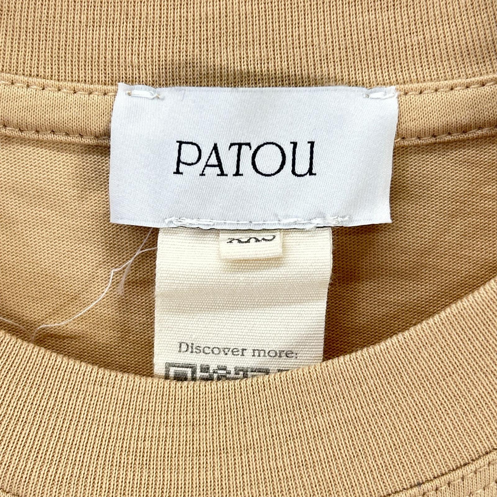 PATOU パトゥ ベージュ グラデーション ロゴ 半袖Tシャツ トップス